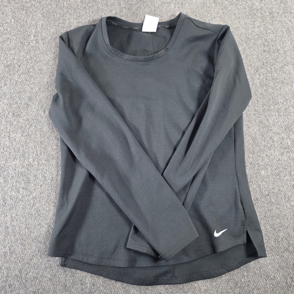 Nike Therma Fit Long‎ Sleeve Athletic Top Black Women's Size Small